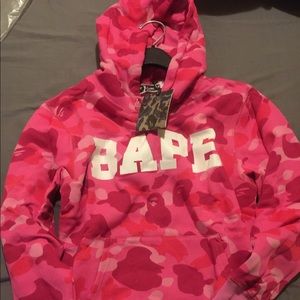 Pink Camouflage Bape Hoodie